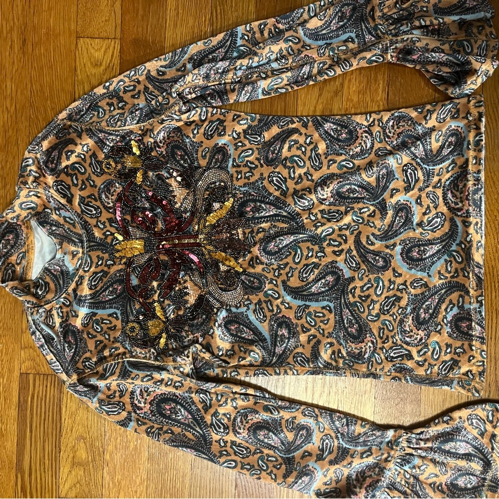 Free people sequined top